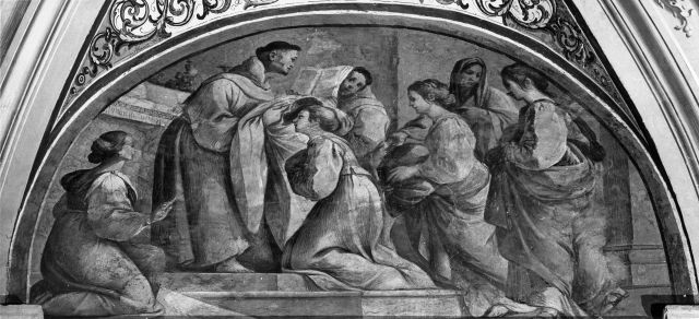Fedeli, Marcello — Martelli Gerolamo - sec. XVII - Vestizione di santa Chiara — insieme